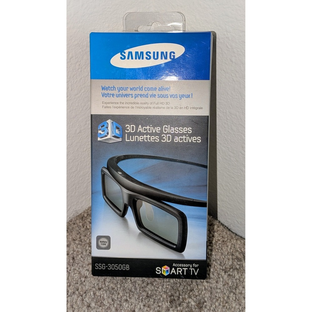 Samsung 3D Active Glasses SSG-3050GB Accessory for Smart TV New‎ in Box